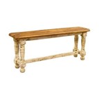 LMT Imports White Santa Rita VSERU-PW-BAN14 WHITE 4' Dining Bench