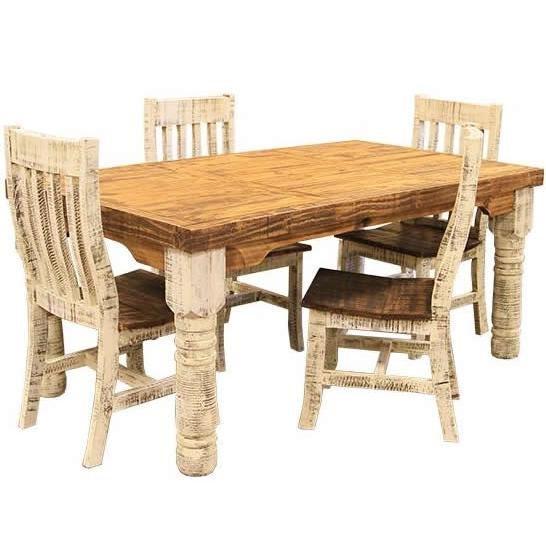 Large Picture of LMT Imports White VSERU-PW-MES30 WHITE 6' Dining Table