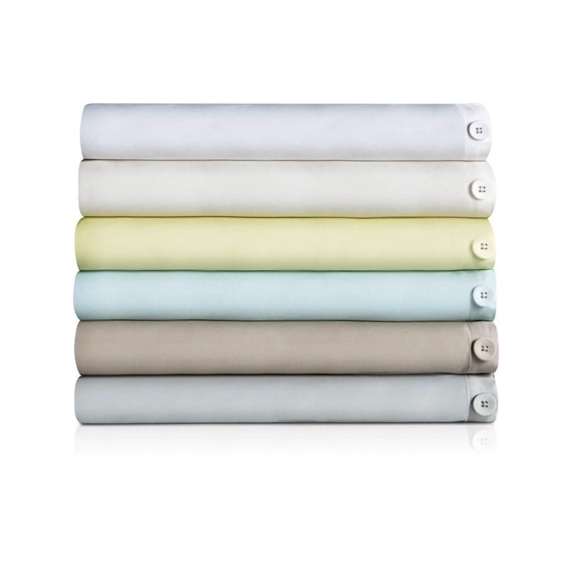 Large Picture of Malouf Rayon From Bamboo Duvet Set- Citron (King)