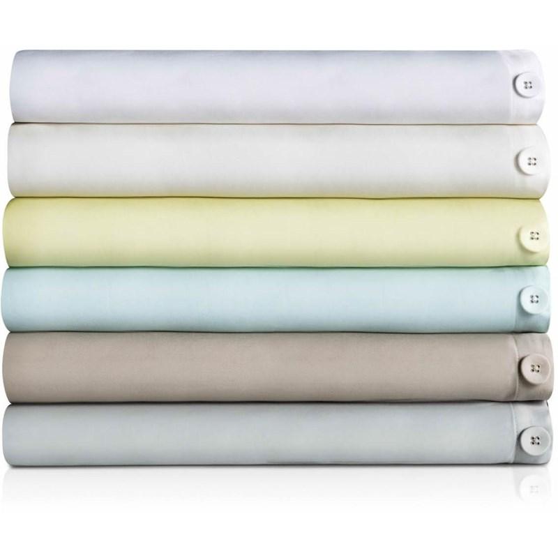 Malouf Rayon From Bamboo Duvet Set- Driftwood (Oversized Queen)