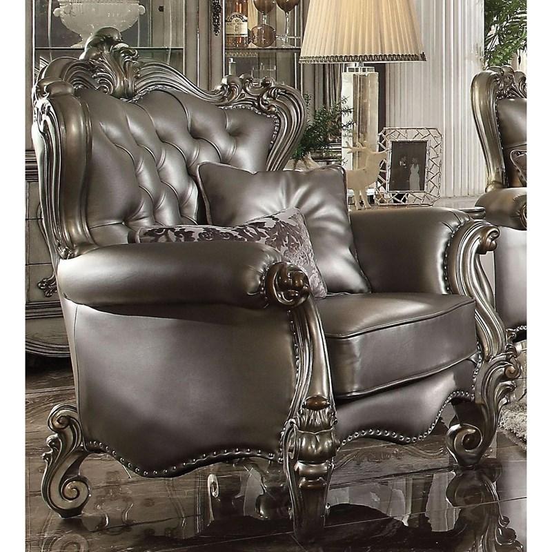 Large Picture of Acme Furniture Versailles 56822 Chair with 2 Pillows