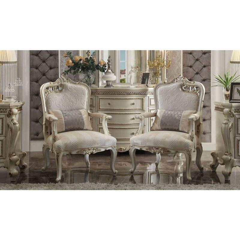 Acme Furniture Picardy 56883 Chair with Pillow (Lf Leaf)