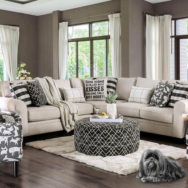 Large Picture of Furniture of America Patricia SM8171-OT Ottoman