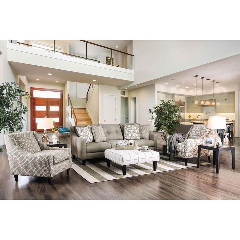 Large Picture of Furniture of America Dorset SM8564-CH-SQ Square Chair