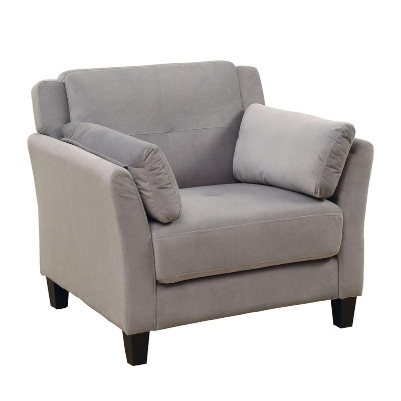Large Picture of Furniture of America Ysabel CM6716GY-CH-PK Chair