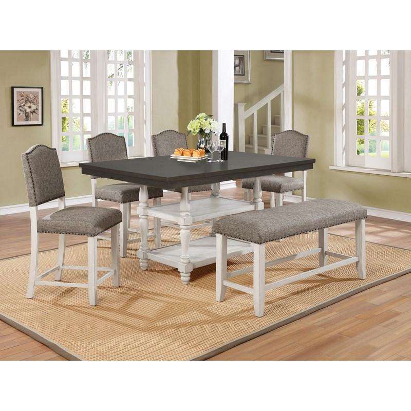 Large Picture of Crown Mark Clover 2765S-24 Counter Height Chair