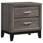 Coaster Furniture Watson 212422 2-Drawer Nightstand - Grey Oak
