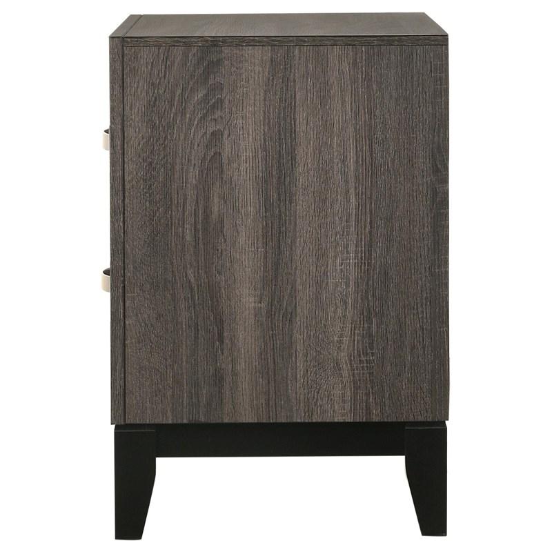 Large Picture of Coaster Furniture Watson 212422 2-Drawer Nightstand - Grey Oak