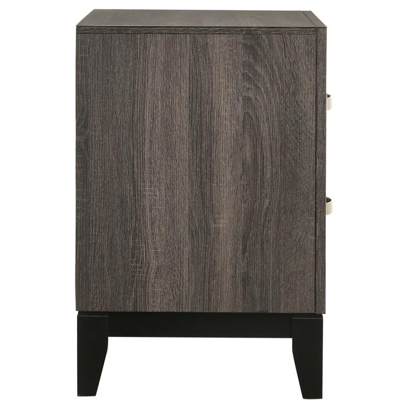Large Picture of Coaster Furniture Watson 212422 2-Drawer Nightstand - Grey Oak