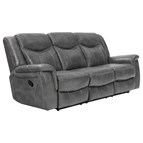 Coaster Furniture Conrad 650354 Upholstered Padded Arm Motion Sofa - Grey
