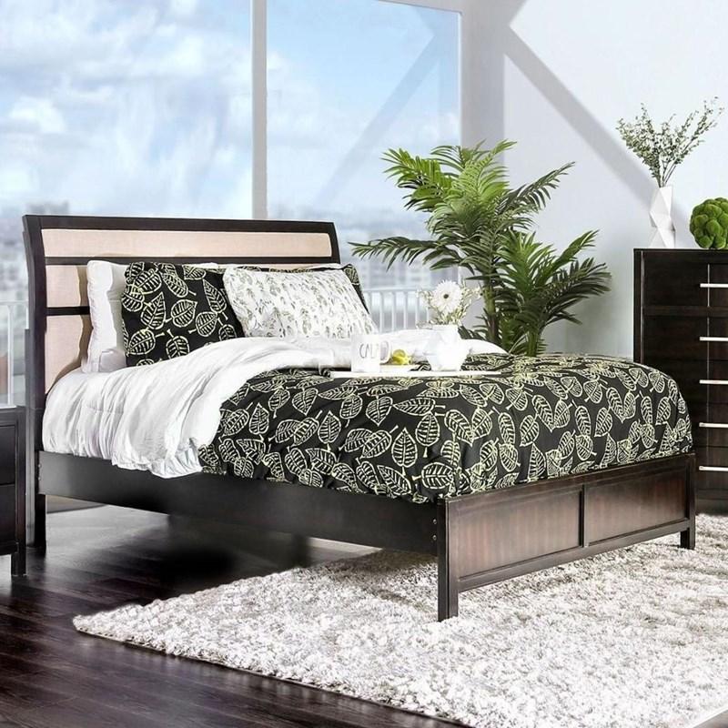 Large Picture of Furniture of America Berenice CM7580EX-EK-BED King Platform Bed