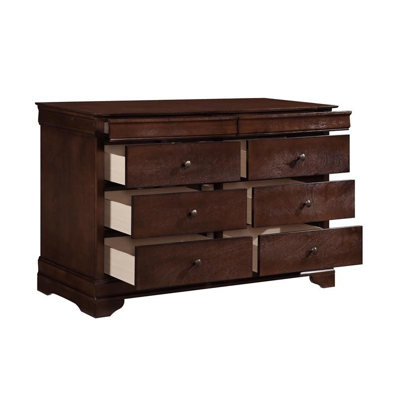 Large Picture of Homelegance Abbeville 1856-5 Dresser, Two Hidden Drawers