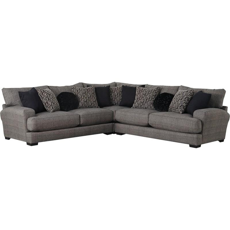 Large Picture of Jackson Furniture Ava 4498 3 pc Sectional - Pepper