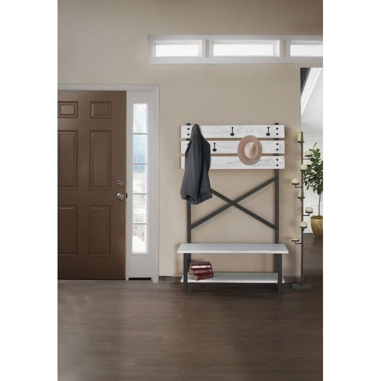 Large Picture of International Furniture Direct Pueblo White IFD360HALL-T Hall Tree