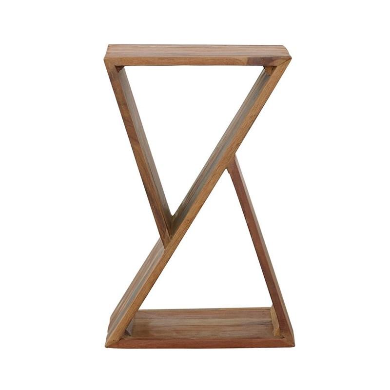 Large Picture of Coaster Furniture Lily 910180 Solid Reclaimed Wood Accent Side Table - Natural