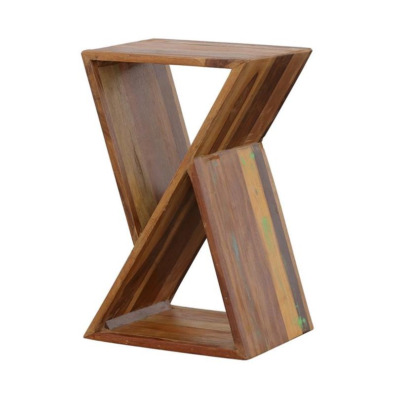 Large Picture of Coaster Furniture Lily 910180 Solid Reclaimed Wood Accent Side Table - Natural
