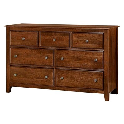 Vaughan-Bassett Dressers Artisan Choices 100-003 Loft Triple Dresser - Amish Cherry (7 Drawers) from Trotter's Electronics Vaughan-Bassett Dressers Artisan Choices 100-003 Loft Triple Dresser - Amish Cherry (7 Drawers) from Trotter's Electronics