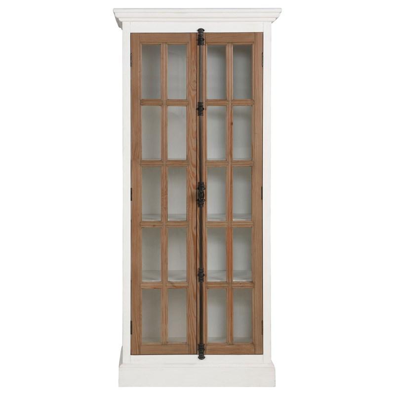 Large Picture of Coaster Furniture Tammi 950965 2-door Wood Tall Cabinet - Distressed White and Brown