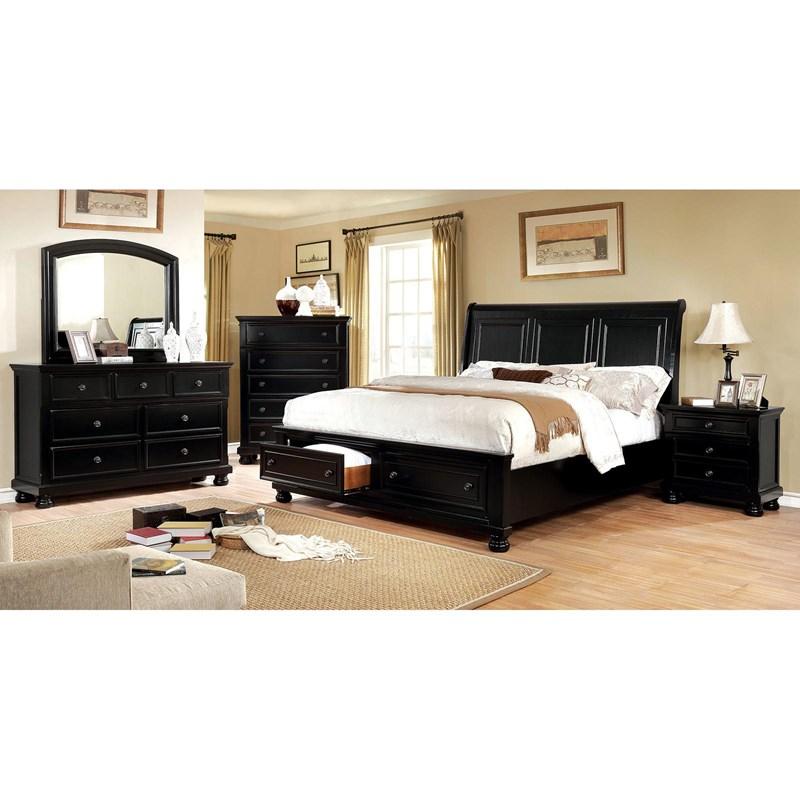 Large Picture of Furniture of America Castor CM7590BK-M Mirror