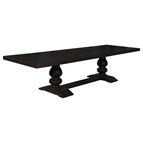 Coaster Furniture Phelps 121231 123-inch Extension Leaf Dining Table - Distressed Noir