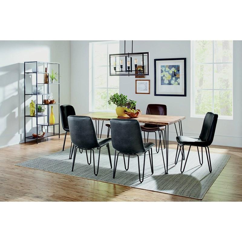 Large Picture of Coaster Furniture Sherman 190911 71-inch Live Edge Dining Table - Natural Acacia