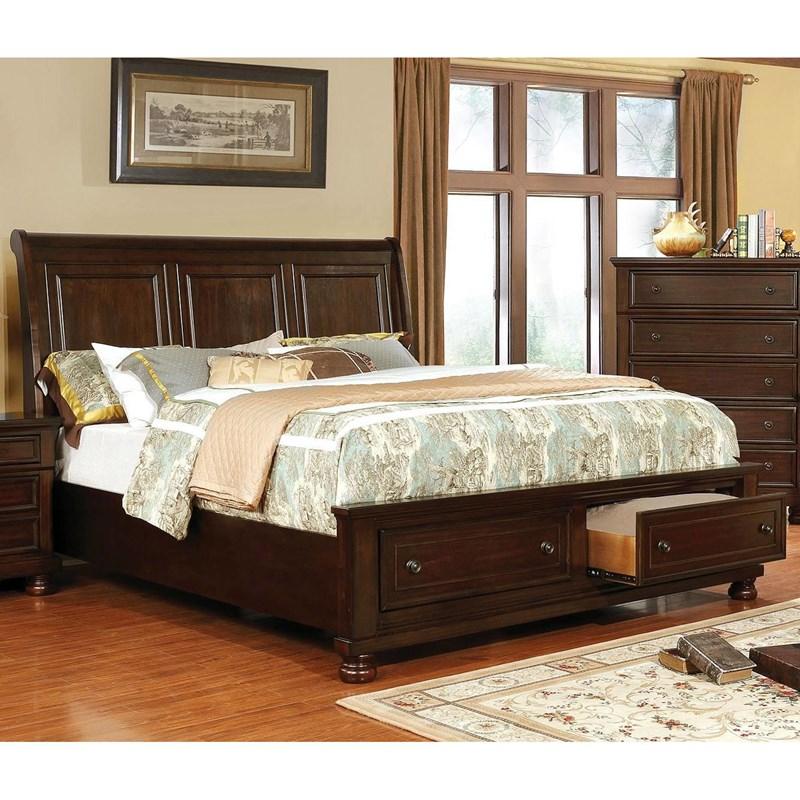 Large Picture of Furniture of America Castor CM7590CH-Q-BED