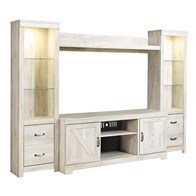 Signature Design by Ashley Bellaby W331W2 4 pc Entertainment Center (Entertainment Centers)