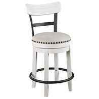 Signature Design by Ashley Valebeck D546-524 Upholstered Swivel Barstool (Dining Seating - Stools)