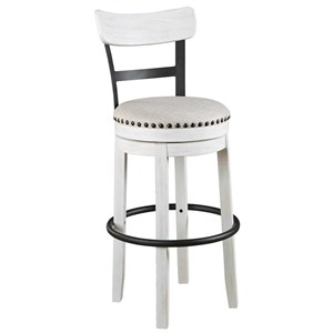 Signature Design by Ashley Valebeck D546-530 Tall Upholstered Swivel Barstool (Dining Seating - Stools)