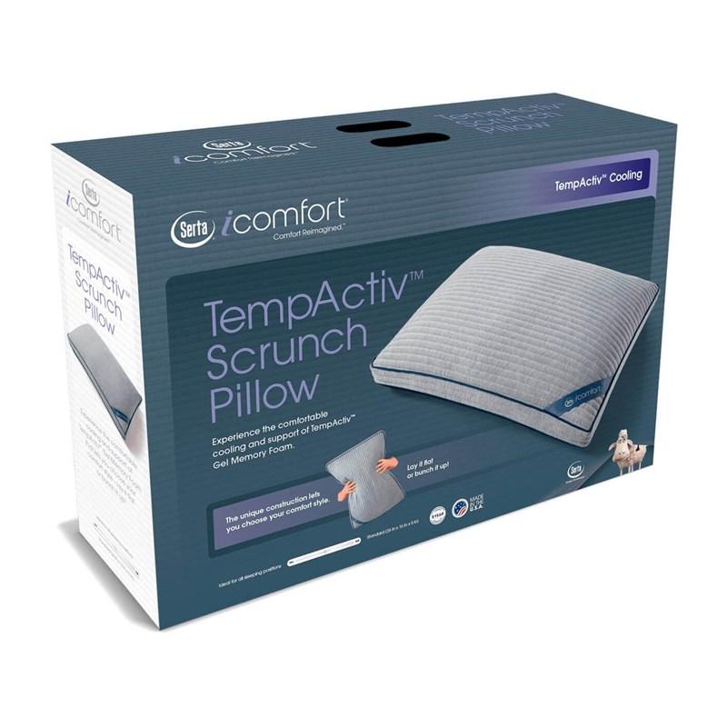 Large Picture of Serta TempActiv Scrunch Pillow (Queen)