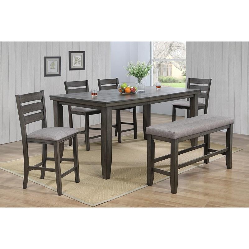 Large Picture of Crown Mark Bardstown 2752GY-S-24 Counter Height Chair