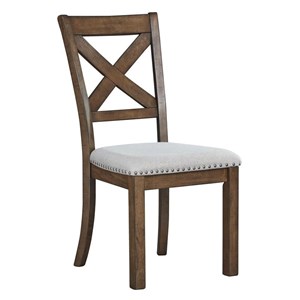 Signature Design by Ashley Moriville D631-01 Dining Upholstered Side Chair (Dining Seating - Chairs)