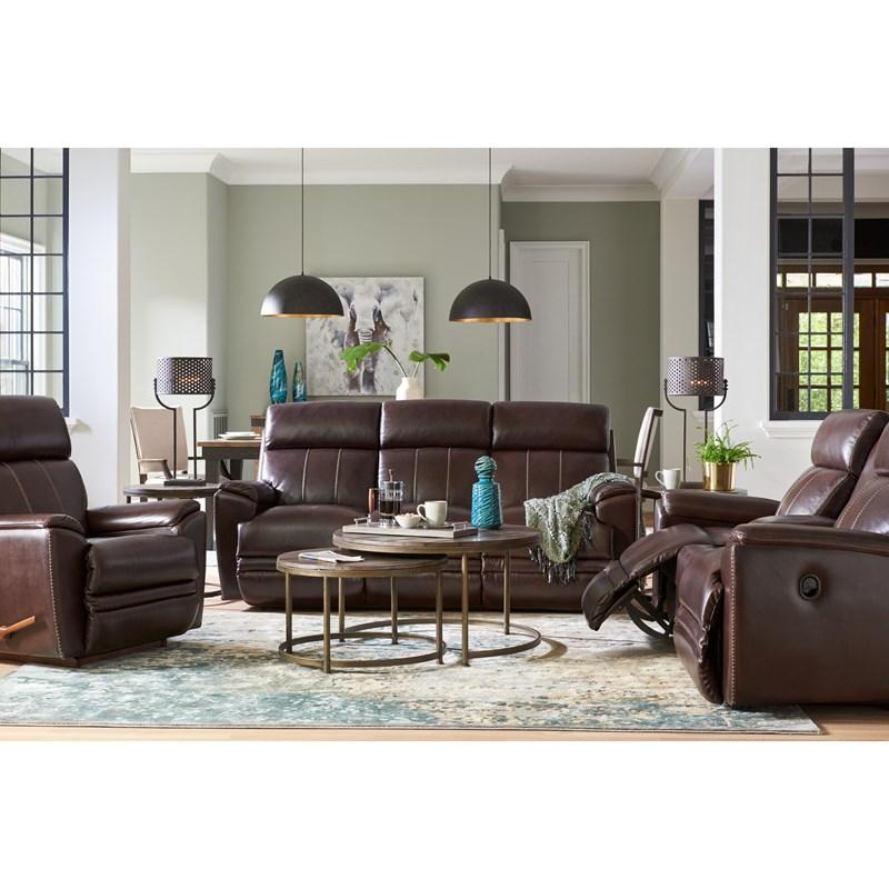 Large Picture of La-Z-Boy Talladega Power Reclining Sofa - Chestnut