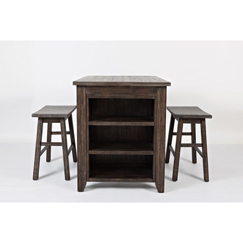 Jofran Madison County 1700-36 3 pc Counter Height Table Set