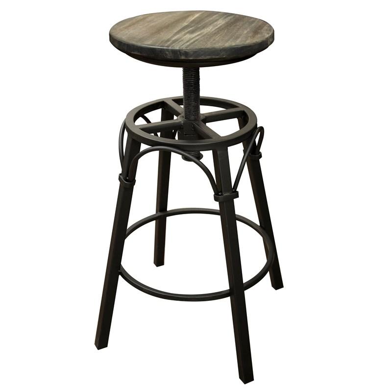 International Furniture Direct Moro IFD6861STL2430 Adjustable Swivel Stool