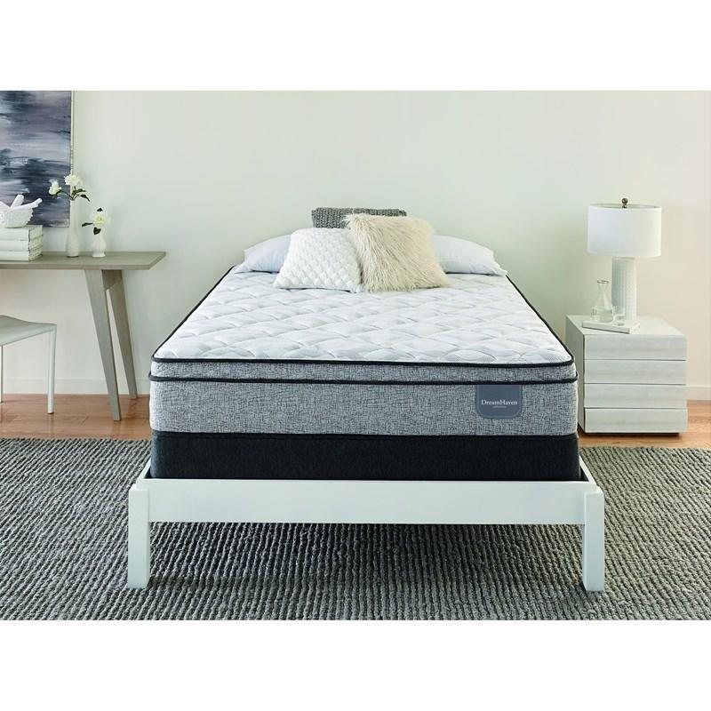 Large Picture of Serta Crystal Downs Plush Euro Top Mattress Set (Twin)