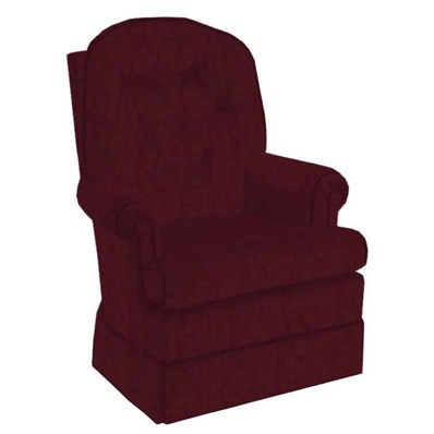 Best Home Furnishings Sibley 5439 Swivel Rocker Accent Chair - Merlot