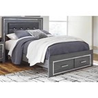 Signature Design by Ashley Lodanna B214B3 Queen Panel Bed with 2 Storage Drawers