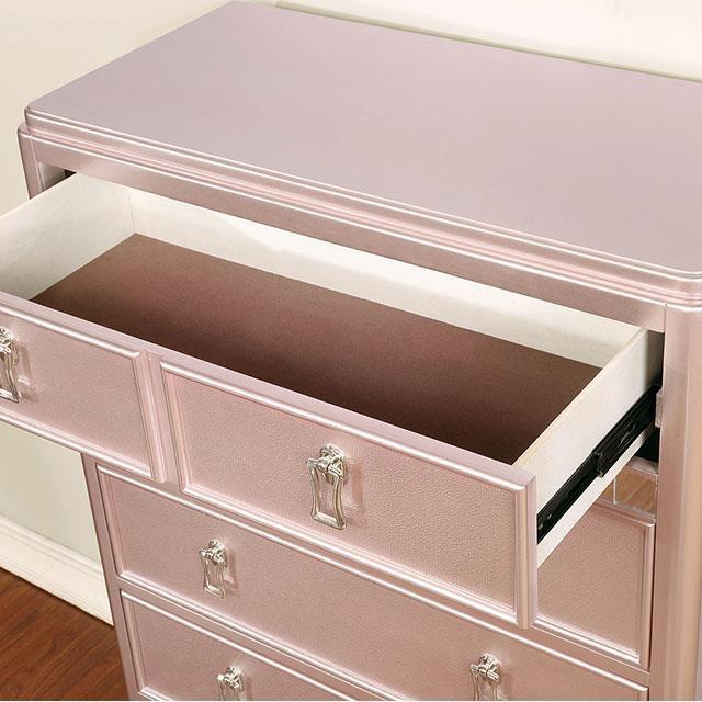 Large Picture of Furniture of America Avior CM7170RG-T Twin Bed
