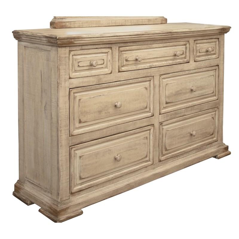 International Furniture Direct Carlotta White IFD9501DSR Dresser