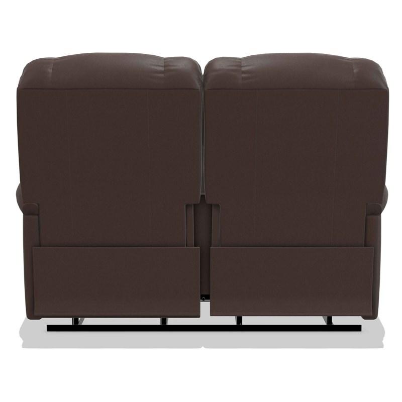 Large Picture of La-Z-Boy Pinnacle Power Wall Reclining Loveseat w/ Headrest & Lumbar - Espresso
