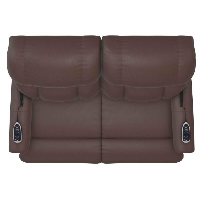 Large Picture of La-Z-Boy Pinnacle Power Wall Reclining Loveseat w/ Headrest & Lumbar - Espresso