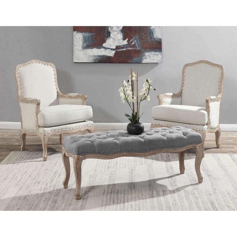 Large Picture of Elements International Artesia UAZ540100G Arm Chair - Midtown Taupe