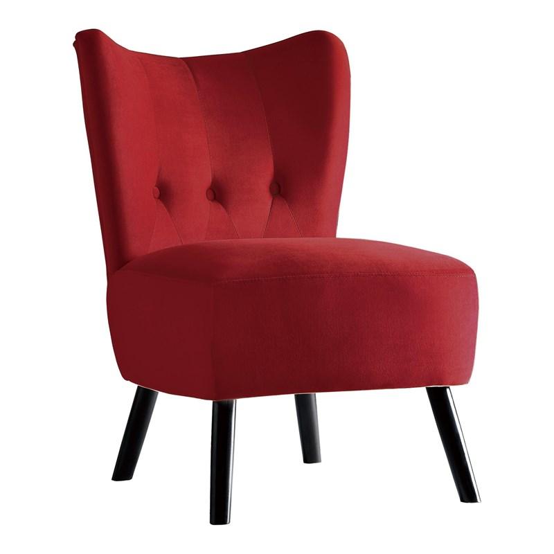 Large Picture of Homelegance Imani 1166RD-1 Accent Chair - Red