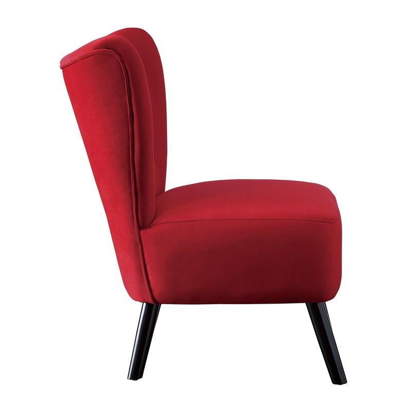 Large Picture of Homelegance Imani 1166RD-1 Accent Chair - Red