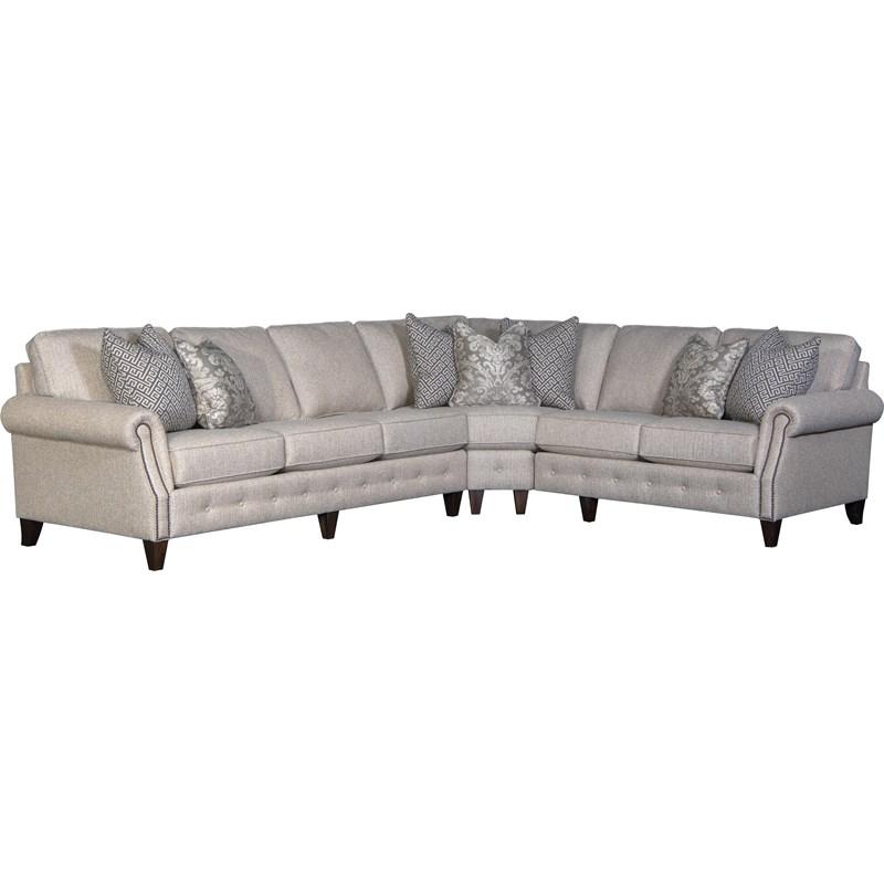 Mayo Furniture 4040F 3 pc Sectional - Twine And Twig Jute