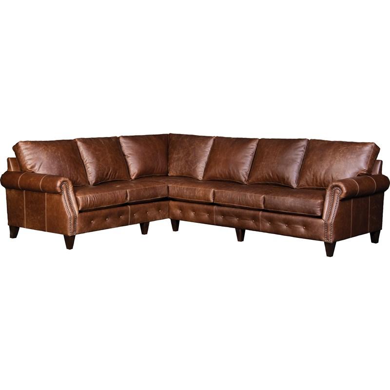 Mayo Furniture 4040L 2 pc Sectional - Vacchetta Cocoa