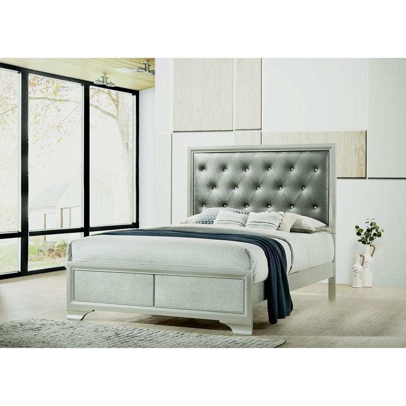 Large Picture of Coaster Furniture Salford 222721Q Queen Panel Bed