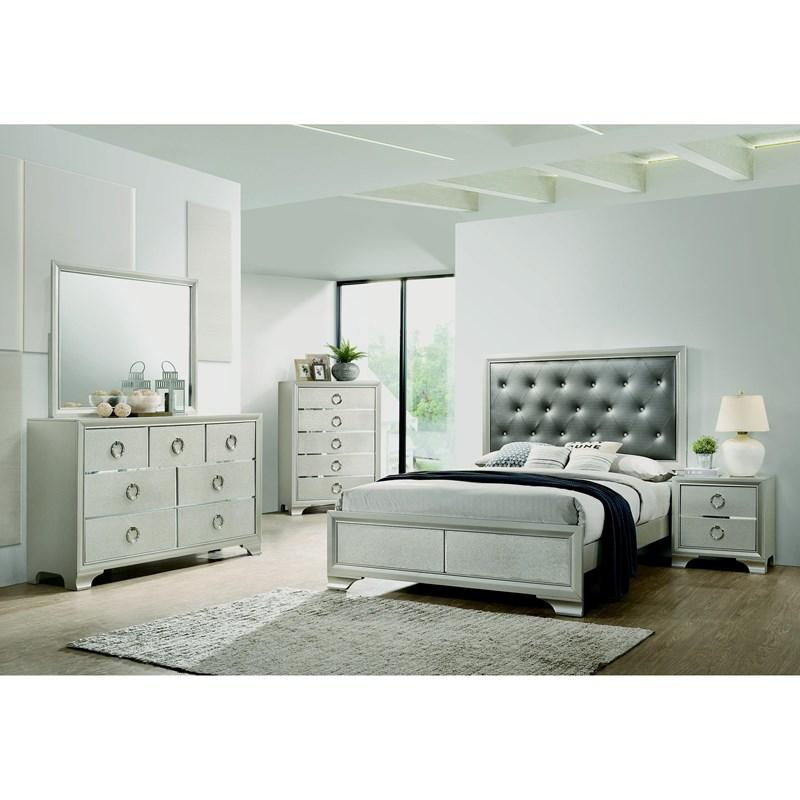 Large Picture of Coaster Furniture Salford 222721Q Queen Panel Bed