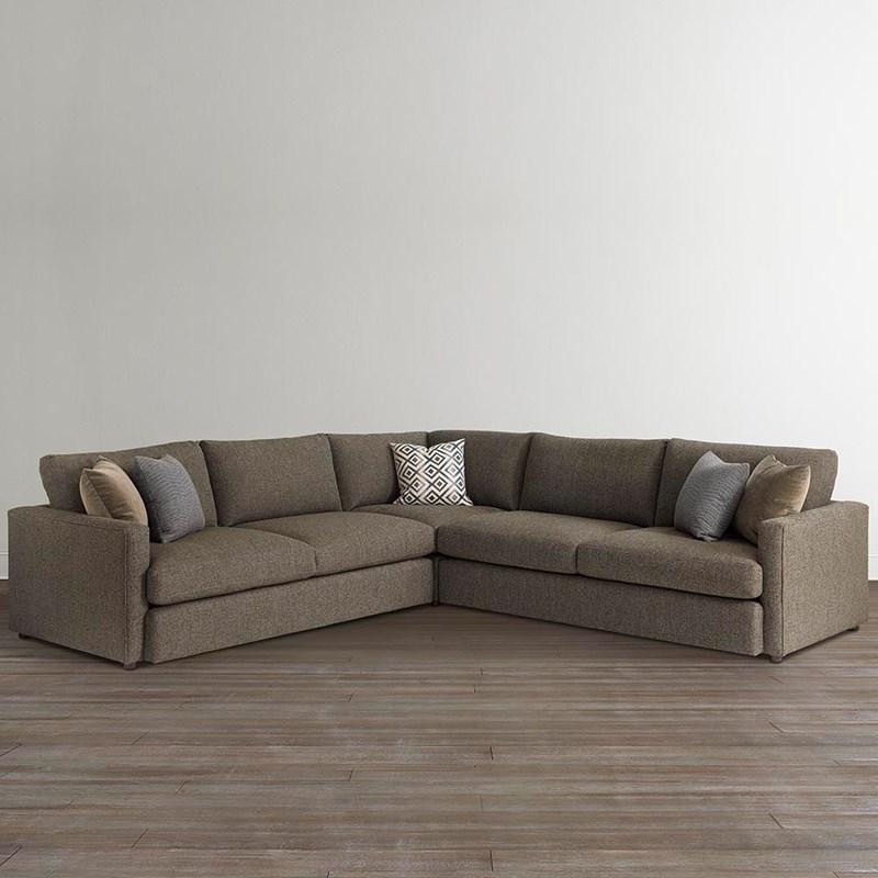 Large Picture of Bassett Allure 2611-LSECTLL Large L-Shaped Sectional - Brown